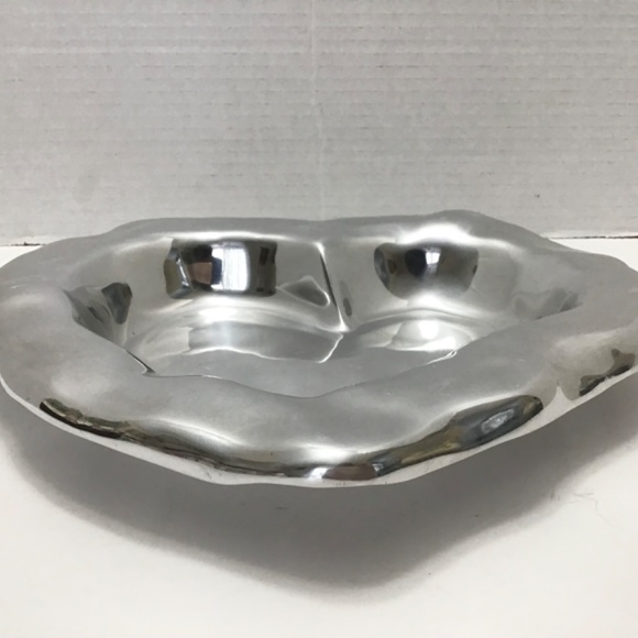 BEATRIZ BALL VENTO HEART ALUMINUM ALLOY DISH LARGE TRINKET DISH - Picture 2 of 6